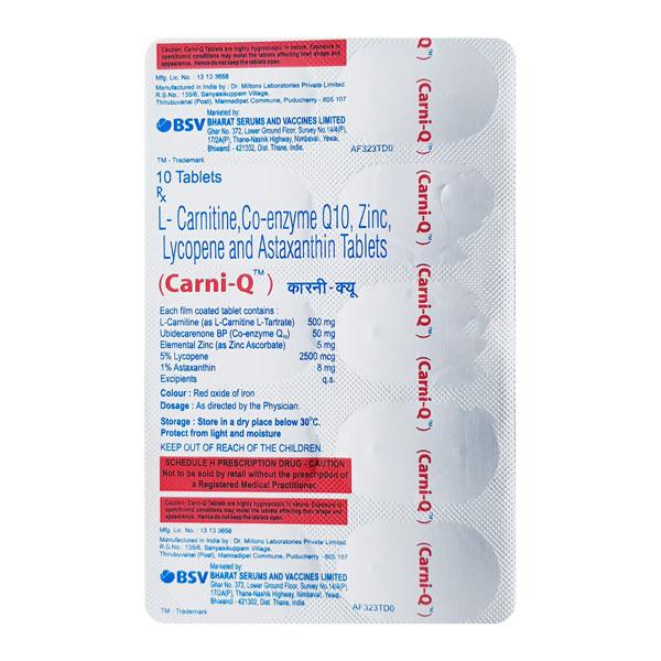 l carnitine ubidecarenone zinc lycopene & astaxanthin uses Carni Q Tablet 10'S Price, Uses, Side effects, Substitutes Best Mesotherapy Treatment Sharjah suggested:sbo-probiotic-100 Mărimea:5 Kilograme (11 Lbs)