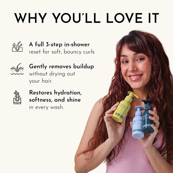 Fix My Curls Wash Day Trio, Cleansing & Moisturizing Shampoo
