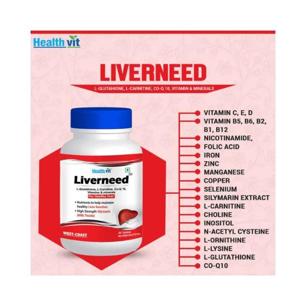 Buy Healthvit L-Glutathione Reduced 250mg Skin Whitening Supplement-Capsules 60's Online at Best Price