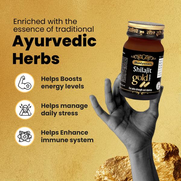 Baidyanath Shilajit Gold Capsule 20's - Image 4