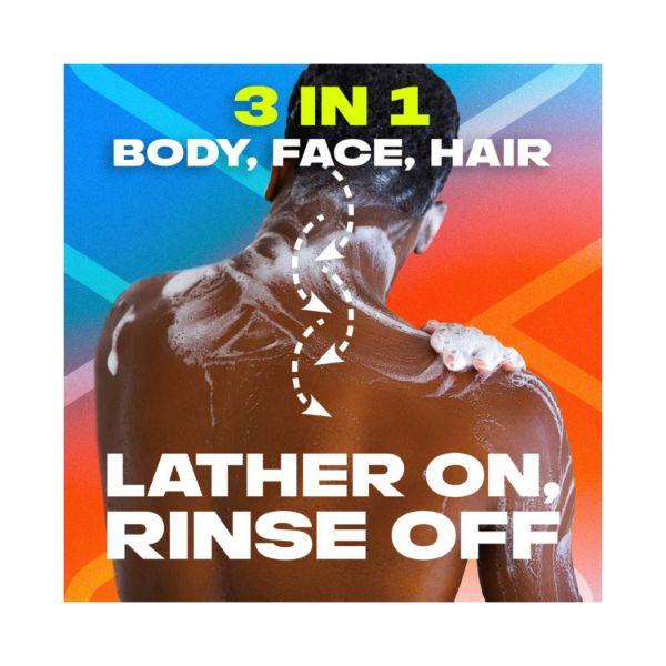 Buy Axe Sports Blast 3 In 1 Body Face & Hair Wash for Men Long
