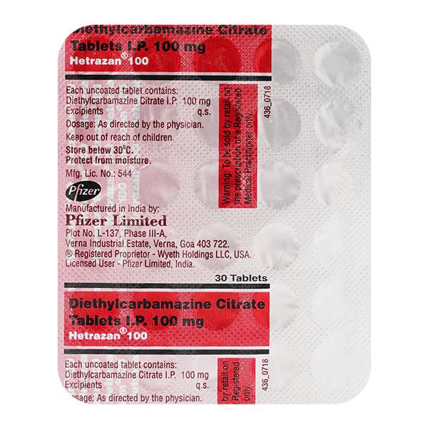 Hetrazan 120mg Syrup