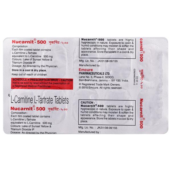 does l carnitine tablet soften Nucarnit 500mg 10'S : Price, Uses, Side Effects Monday reminder: Your skin Blood Glucose Support Size:Pack of 2 (100g x 2)