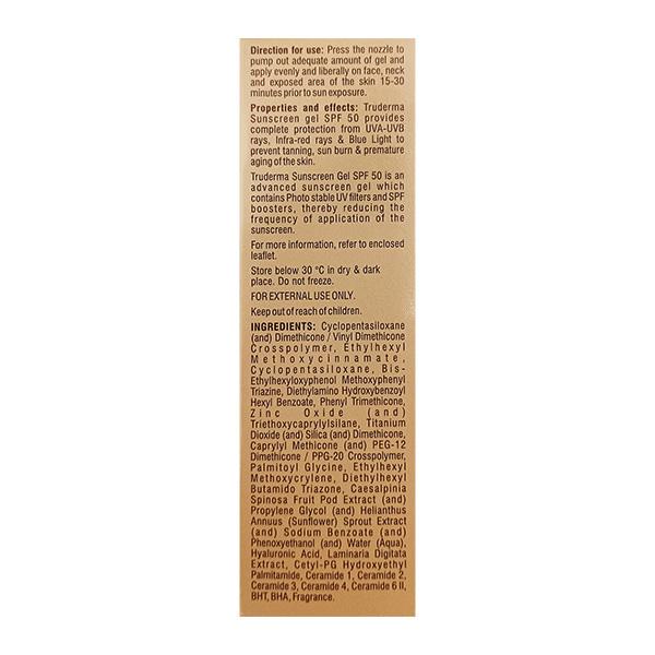 Regaliz Medicare Ltd Truderma SPF 50 PA +++ Sunscreen Gel 50g - Image 2