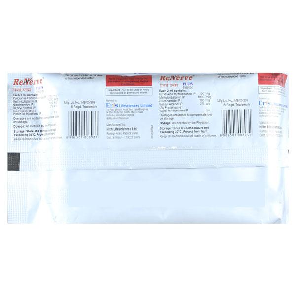 renerve injection b12 Plus 2ml - Price, Uses, Side Effects Other Hormones