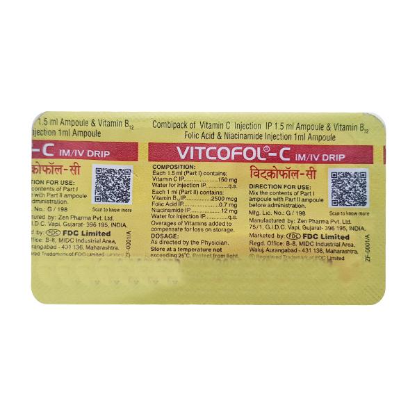 Vitcofol C Combipack Injection