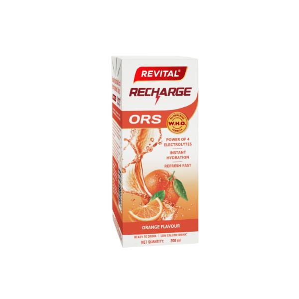 Revital Recharge ORS - Orange Flavour 200 ml - Image 1