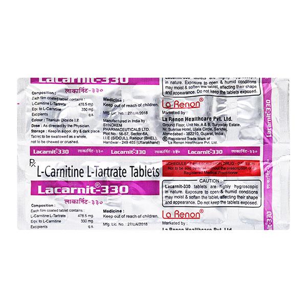 l-carnitine 330 mg tablet Lacarnit 330mg 10'S : Price, Uses, Side Effects Cureveda Youth Anti-Aging powder Amount:20MG Supplement Top Picks
