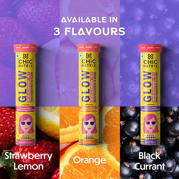 chic glutathione Chicnutrix Glow - & Vitamin C Tablets 20's for Skin Radiance - Strawberry & Lemon Flavour dsip dosage protocol peptide w tabletkach Volume:30 ml | 1.01 fl. oz.