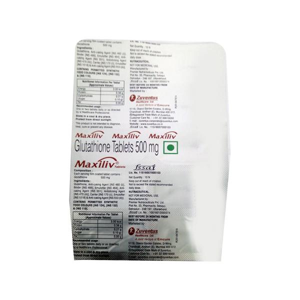 Buy Maxiliv Tablet 10'S Online - Price, Uses & Side Effects