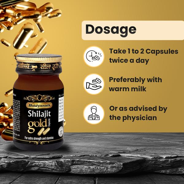 Baidyanath Shilajit Gold Capsule 20's - Image 6