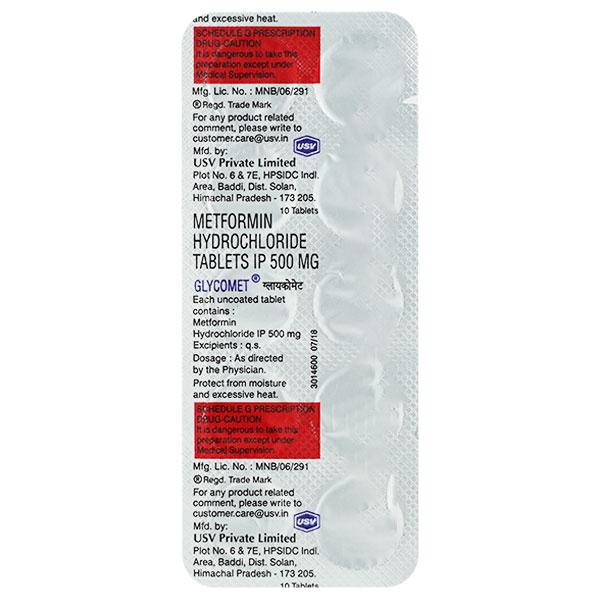 Glycomet 500 Tablet