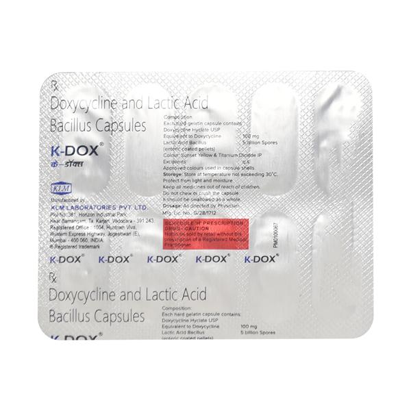 K Dox 100mg Tablet