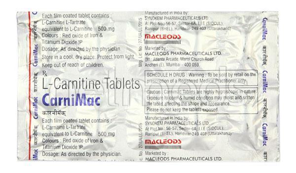 does l carnitine tablet soften Carnimac 10'S Price, Uses, Side effects, Substitutes Monday reminder: Your skin Blood Glucose Support Size:Pack of 2 (100g x 2)