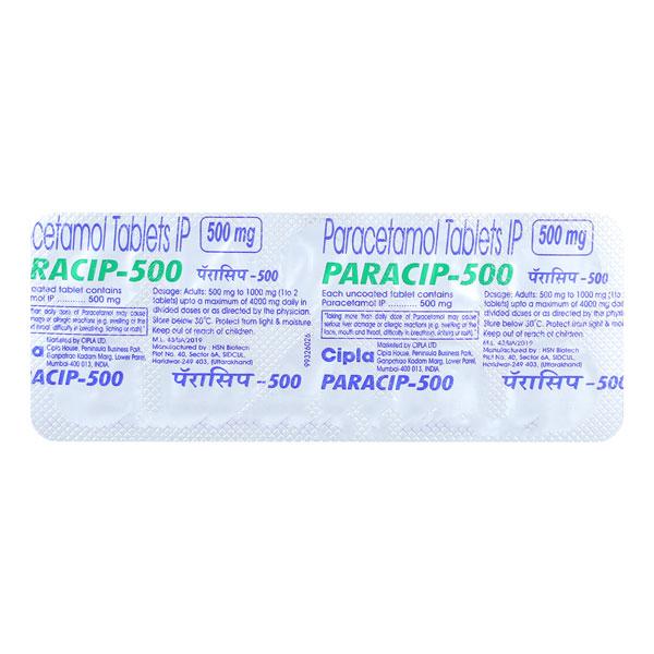Paracip CPM 5 mg/500 mg Tablet