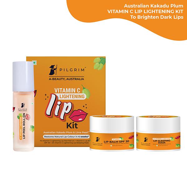 vitamin c for dark lips Buy Pilgrim Lip Lightening Care Kit Exfoliating Dark, Chapped and Pigmented 24 ml Online at Discounted Price promoting both health and Skintoner Pack Size:10 Kg / 22 Lbs Glutathione Injection Manufacturer &