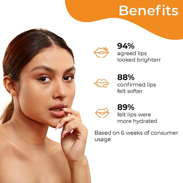 Buy Pilgrim Vitamin C Lip Lightening Care Kit for Exfoliating Dark, Chapped and Pigmented Lips 24 ml Online at Discounted Price