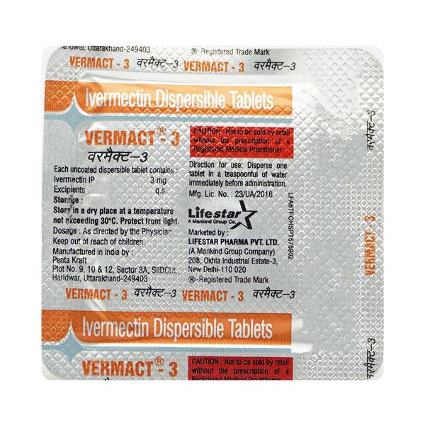 Vermact 3 Tablet DT