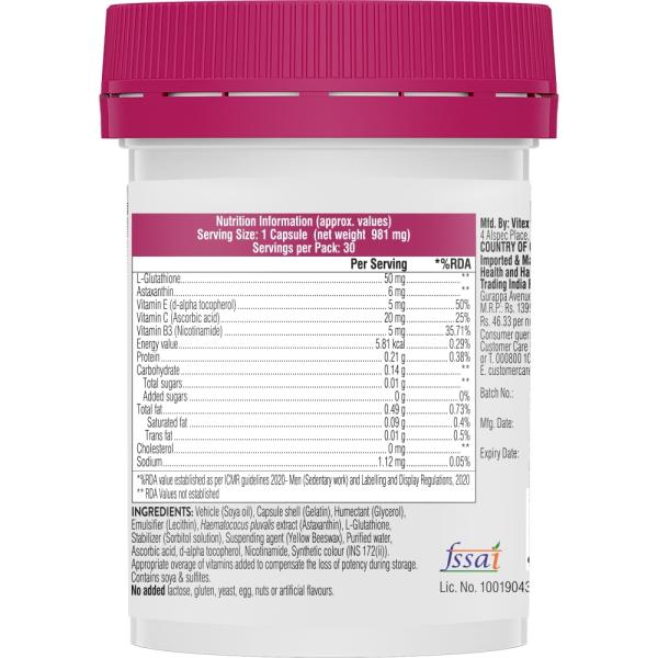 Swisse Beauty Glutathione+ Capsule 30's Online at Best Price