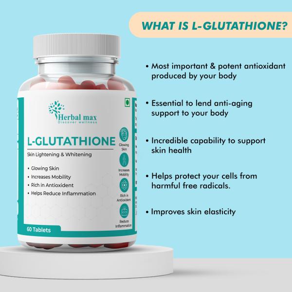 herbal max glutathione side effects L Tablet 60's Pack Size:90 Days Pack Shop APLB - Glutathione non greasy sunscreen serum