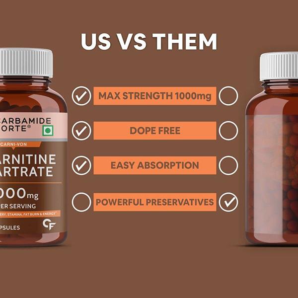 maximum l carnitine 1000 mg Buy CF L-Carnitine L-Tartrate Veg Capsule 60's Online at Discounted Price 600mg Glutathione Injection, Packaging alp 30 tablets Size:1 Fl Oz (30mL)