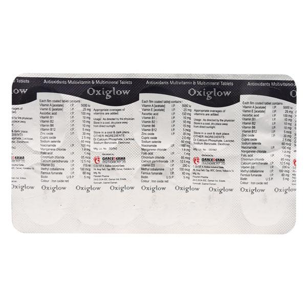 oxiglow glutathione tablets Tablet 10's Price, Uses, Side effects, Substitutes b:cellular-health Pack:Pack of 3 Supplements to take with