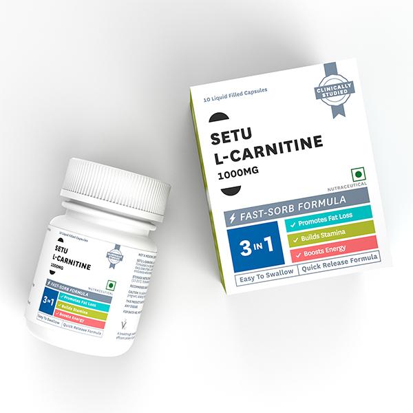 setu l carnitine L-Carnitine Veg Capsule 10's likit
