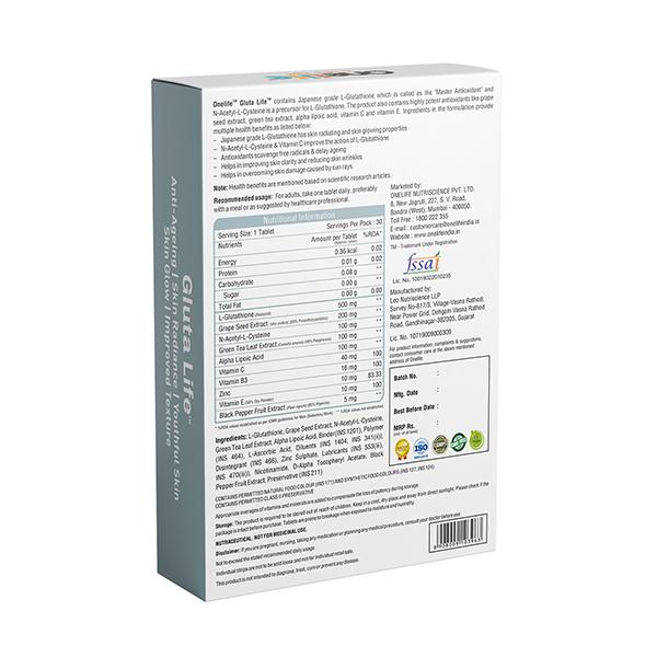 Onelife Gluta Life Tablet 30's