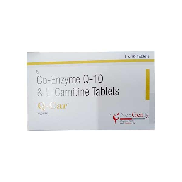 Q CAR Tablet 10's Price, Uses, Side effects, Substitutes