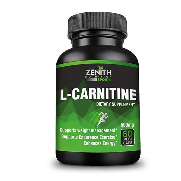 Zenith Nutrition L-Carnitine 500 mg Capsules 60's online at best price-Vitamins and Minerals